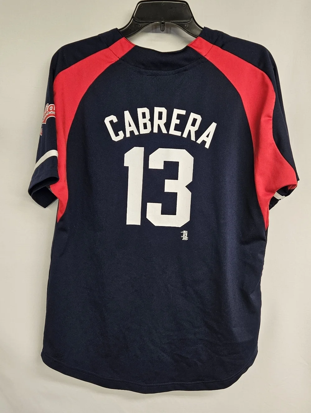 CLEVELAND INDIANS Adidas Carlos CABRERA SIZE LARGE (14-16)JERSEY